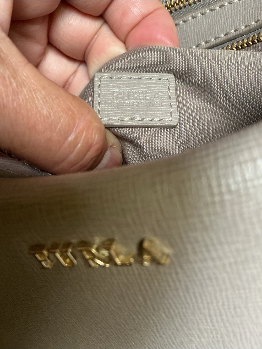 Furla Taupe Crossbody Bag - Picture 10 of 10